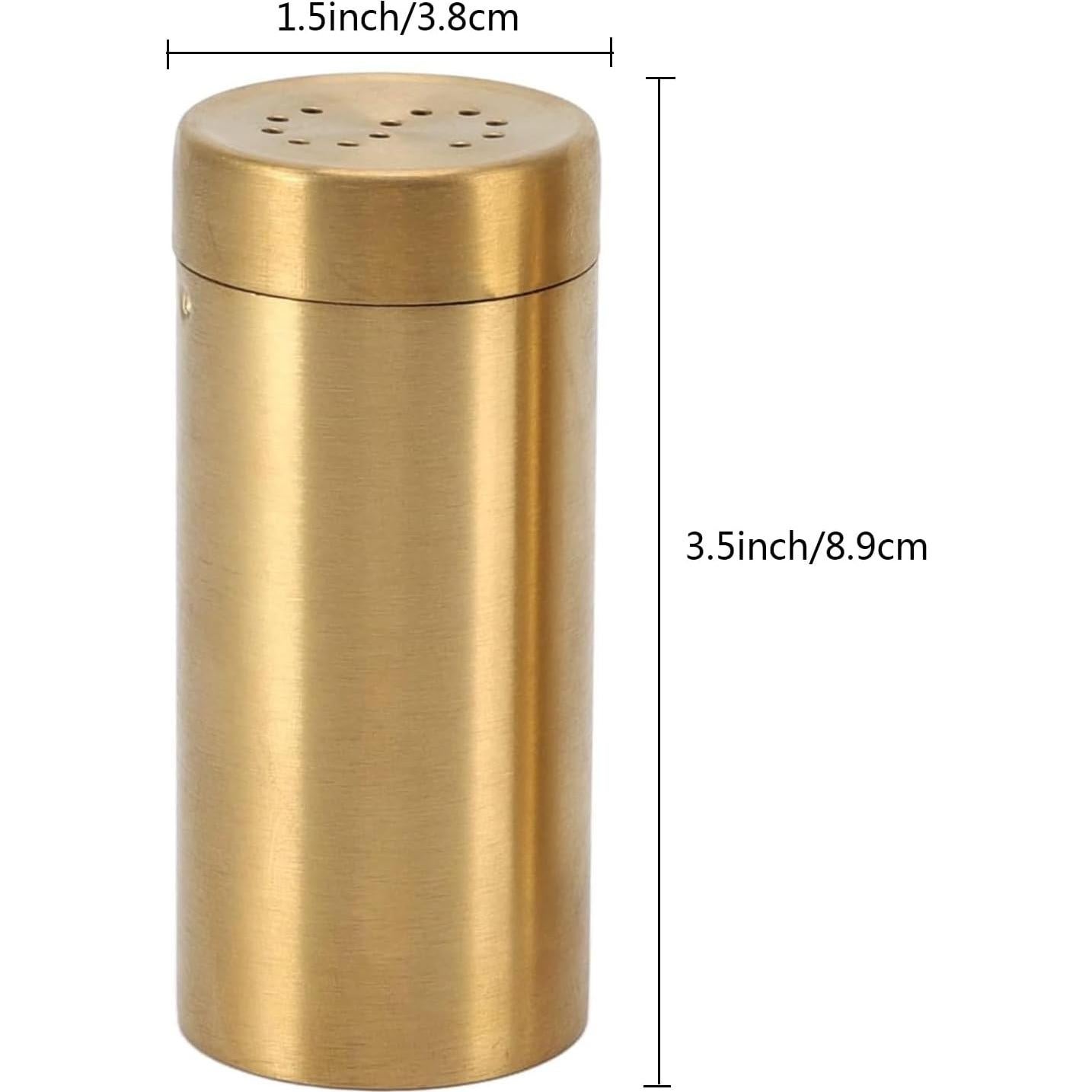 Tarros de Especias Dorados Nwstar de Acero Inoxidable 100ml - 2 Pcs