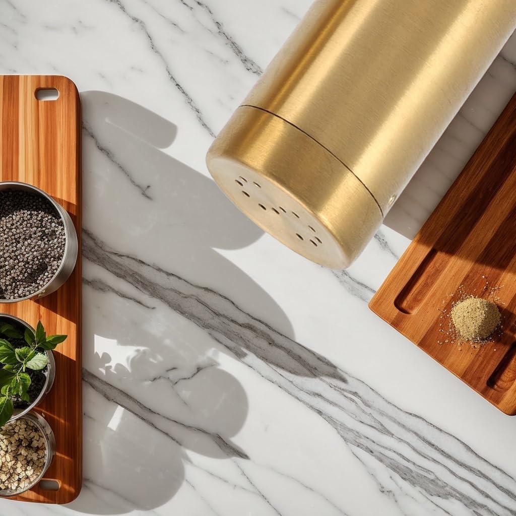 Tarros de Especias Dorados Nwstar de Acero Inoxidable 100ml - 2 Pcs