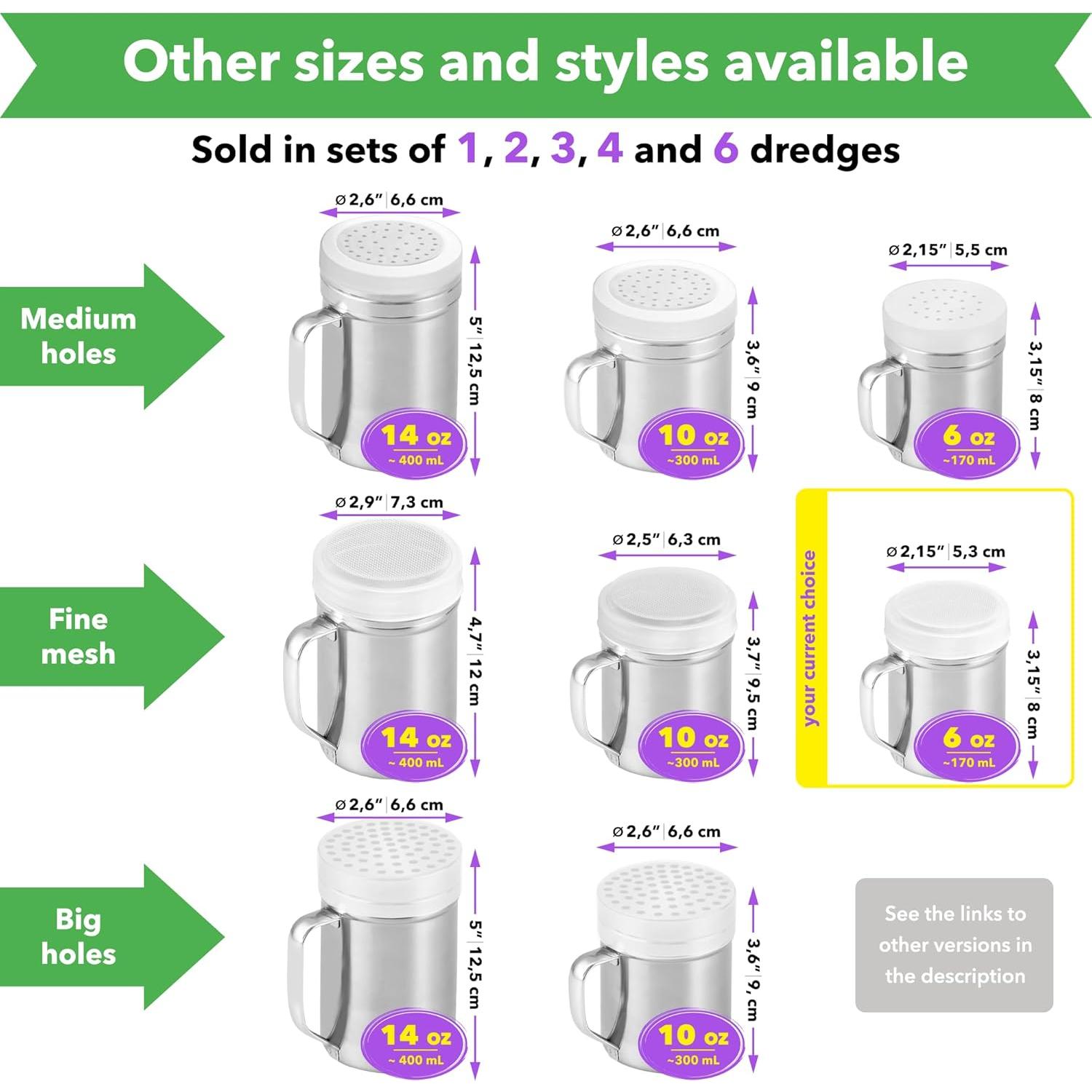 Azucarero en Polvo CUSINIUM - 2 Tamices Finos 170g