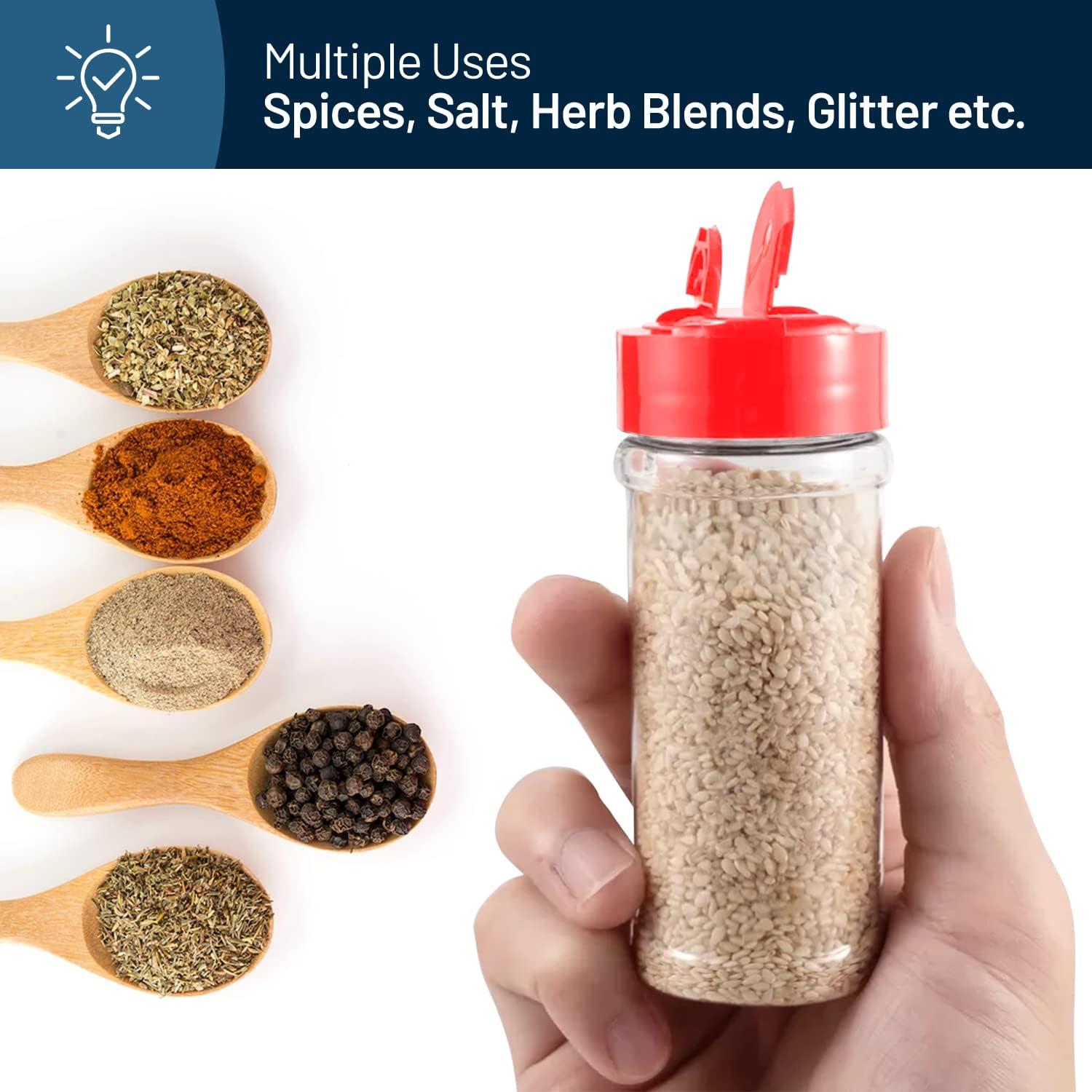 RoyalHouse Paquete de 12 Tarros de Especias 155.9 ml con Tapa Roja