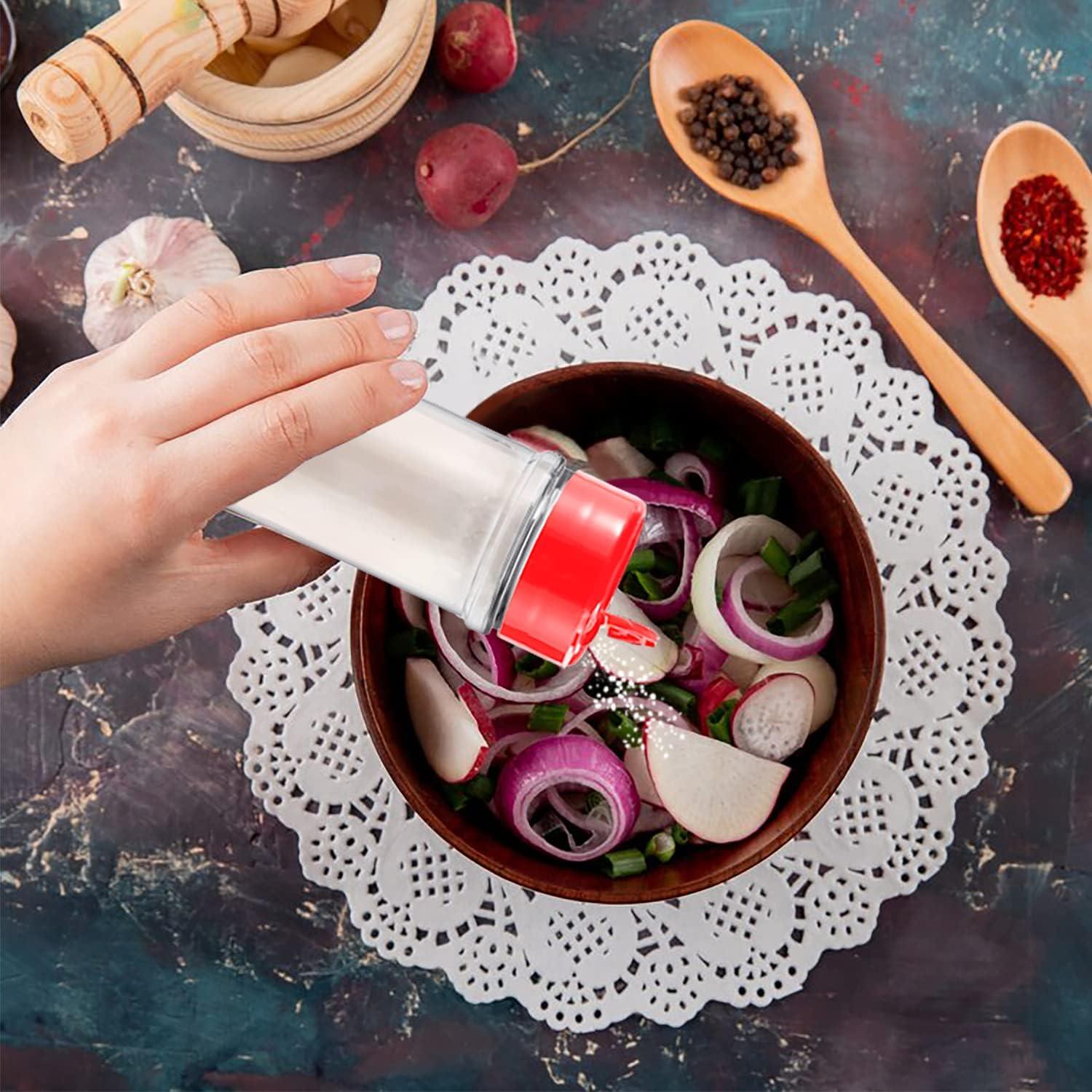 RoyalHouse Paquete de 12 Tarros de Especias 155.9 ml con Tapa Roja