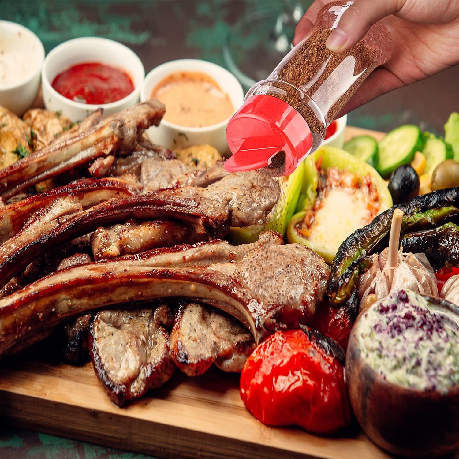 RoyalHouse Paquete de 12 Tarros de Especias 155.9 ml con Tapa Roja