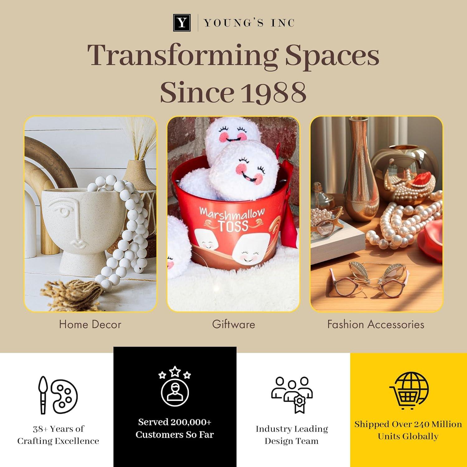 Juego de Salero y Pimentero Cerámica Young's Inc 2 Pcs