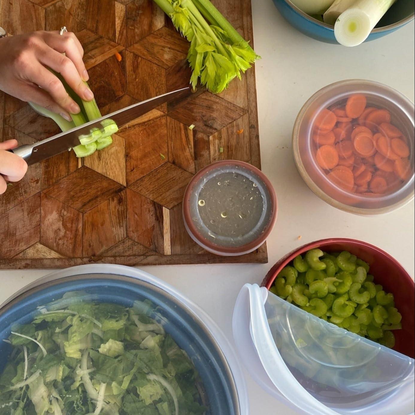 Tapa de Silicona Reutilizable Stasher 4-Pack Transparente