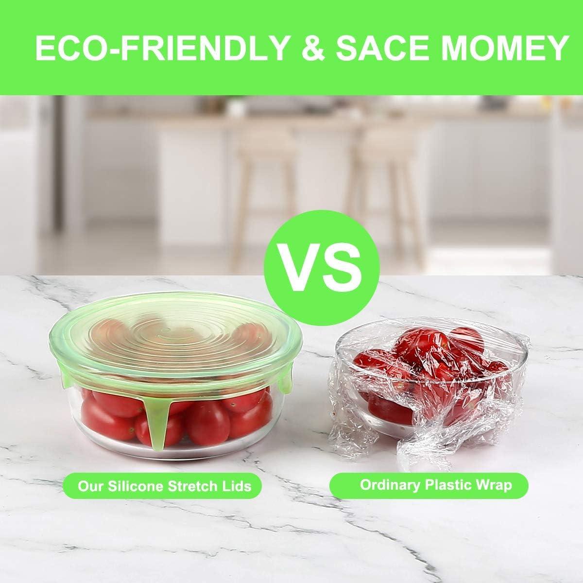 Tapas de Silicona Estirables ONEGOL - Paquete de 12, 6 Tamaños