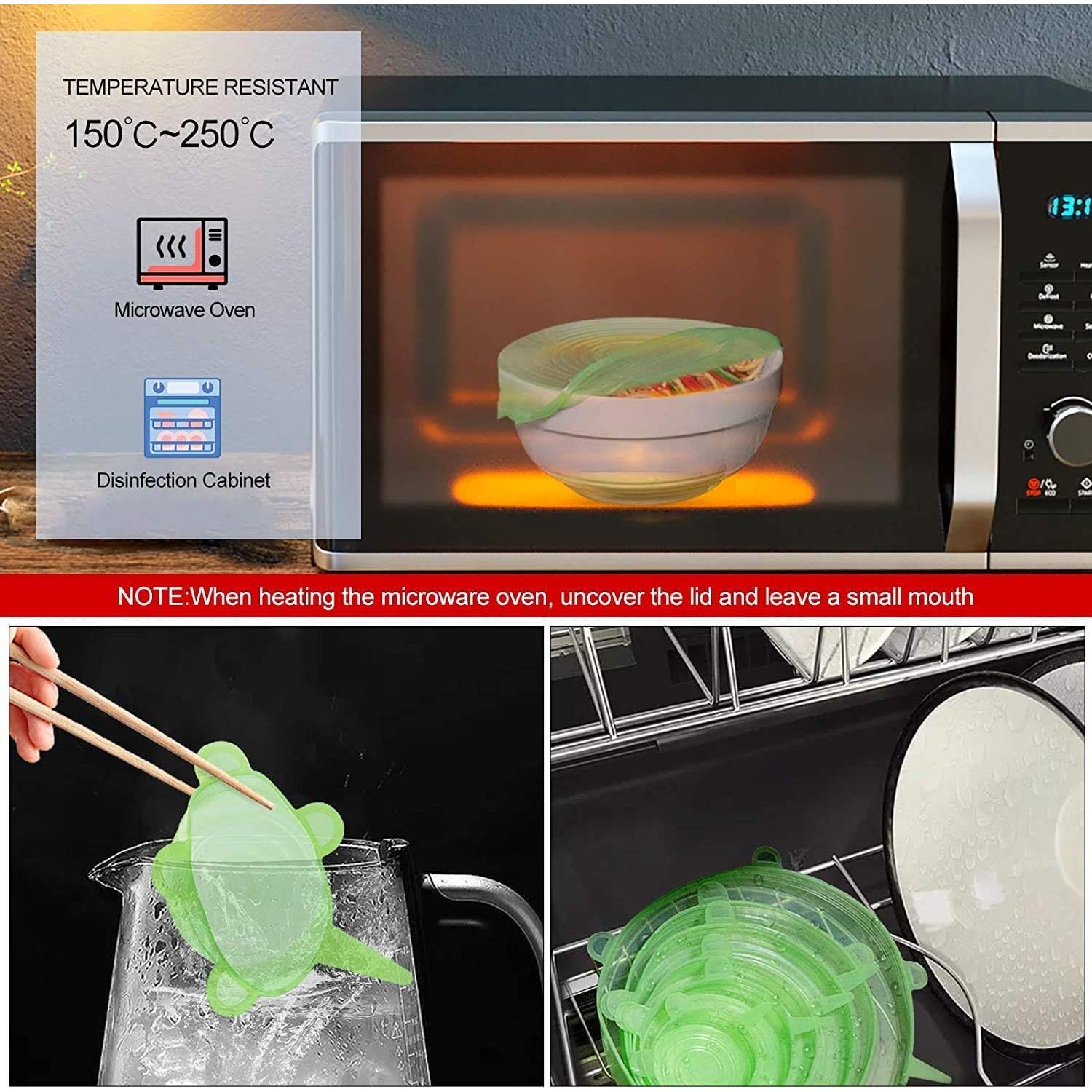 Tapas de Silicona Estirables ONEGOL - Paquete de 12, 6 Tamaños