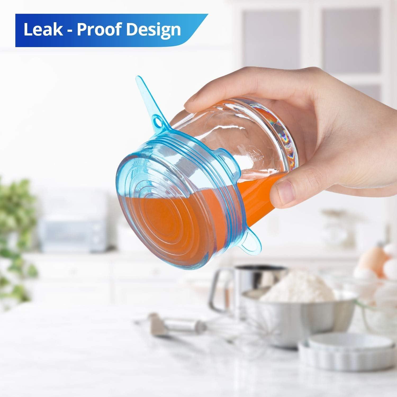 Tapas de Silicona Estirables Reutilizables 6PCS Daily Kisn