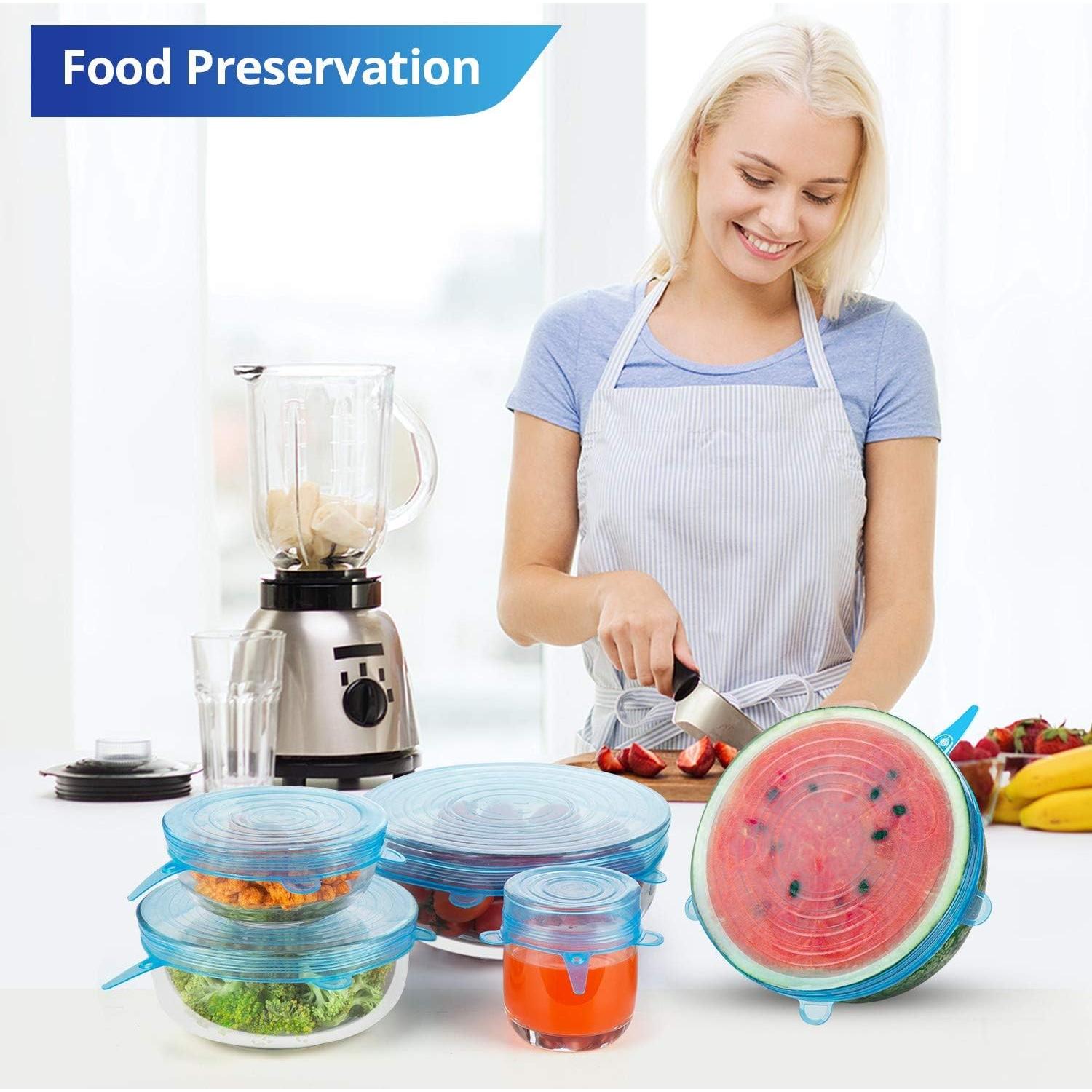 Tapas de Silicona Estirables Reutilizables 6PCS Daily Kisn