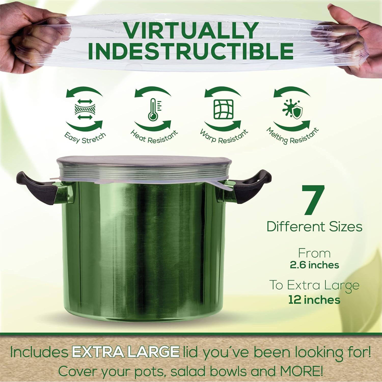 Tapas de Silicona Reutilizables Unwasted - Paquete de 7