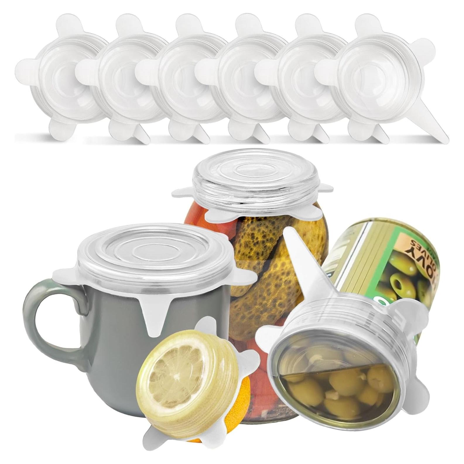 Tapa de Silicona Orblue 6 Piezas 6.6 a 8.9 cm Transparente