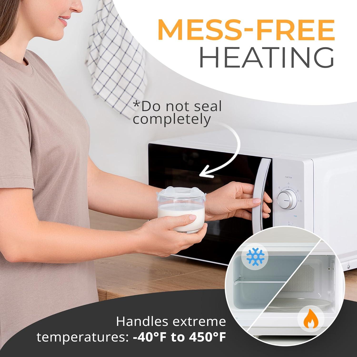 Tapa de Silicona Orblue 6 Piezas 6.6 a 8.9 cm Transparente