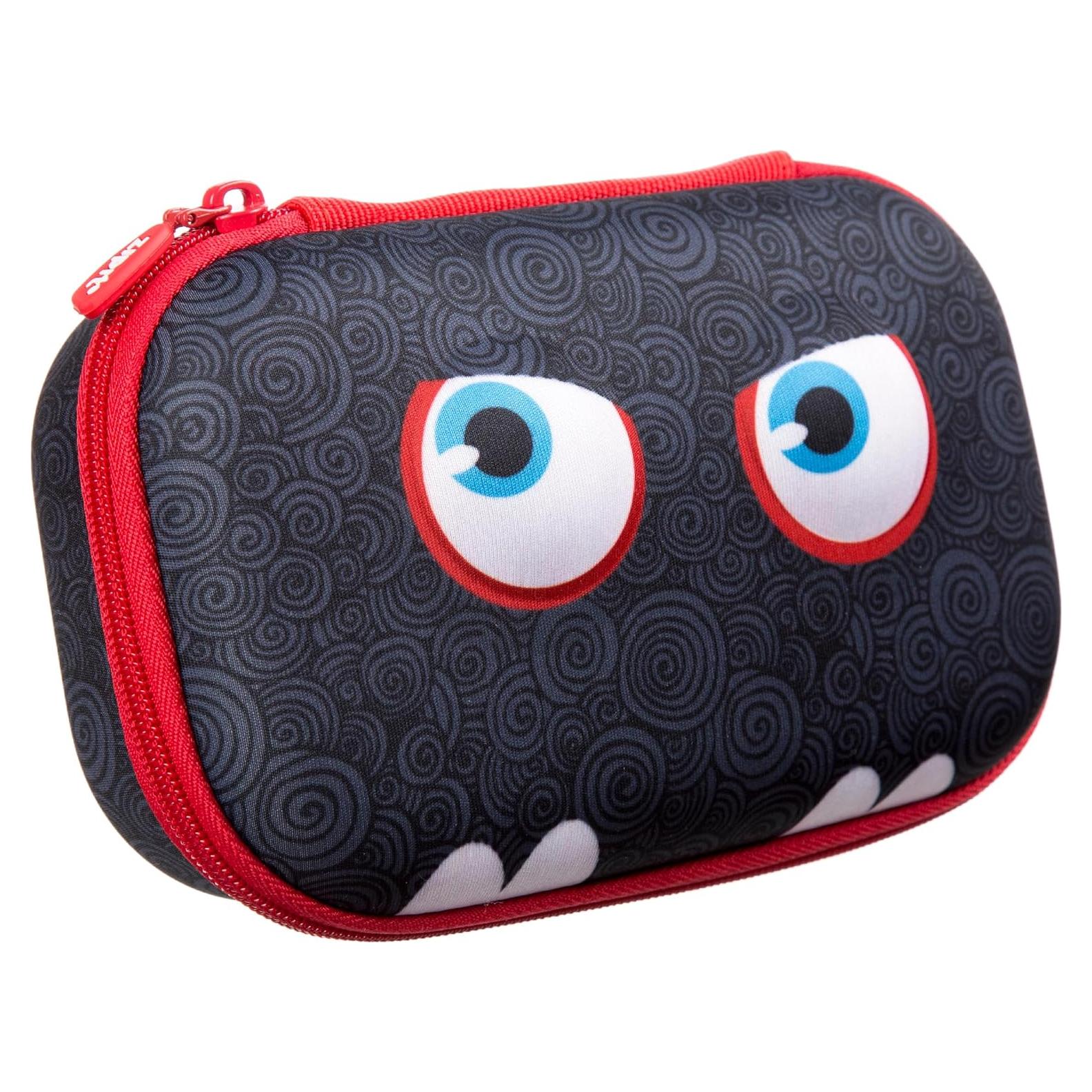 Estuche de lápices ZIPIT Wildlings negro 21x13.5x7.5 cm