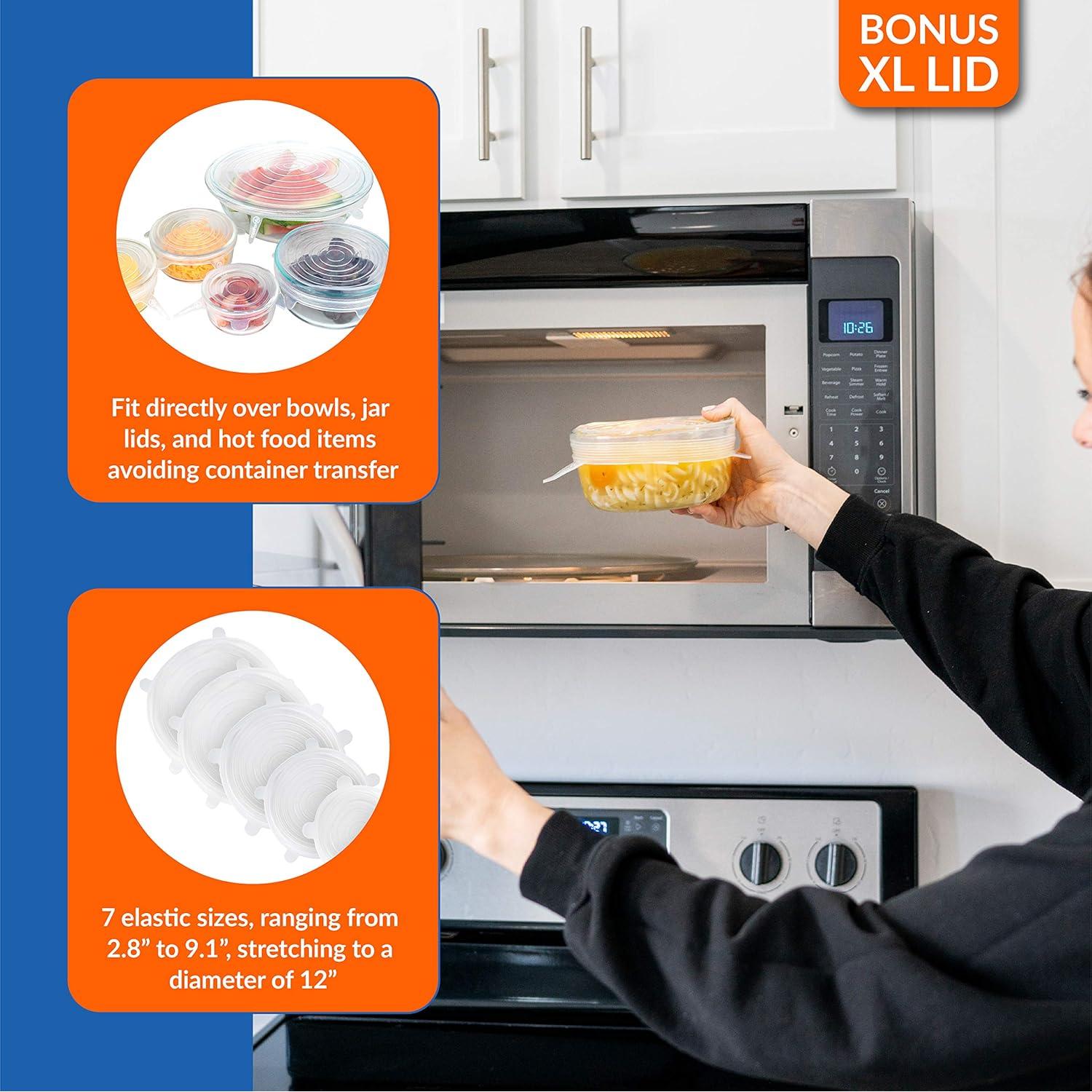 Tapas de Silicona Modfamily - Paquete de 7, XL, Reutilizables