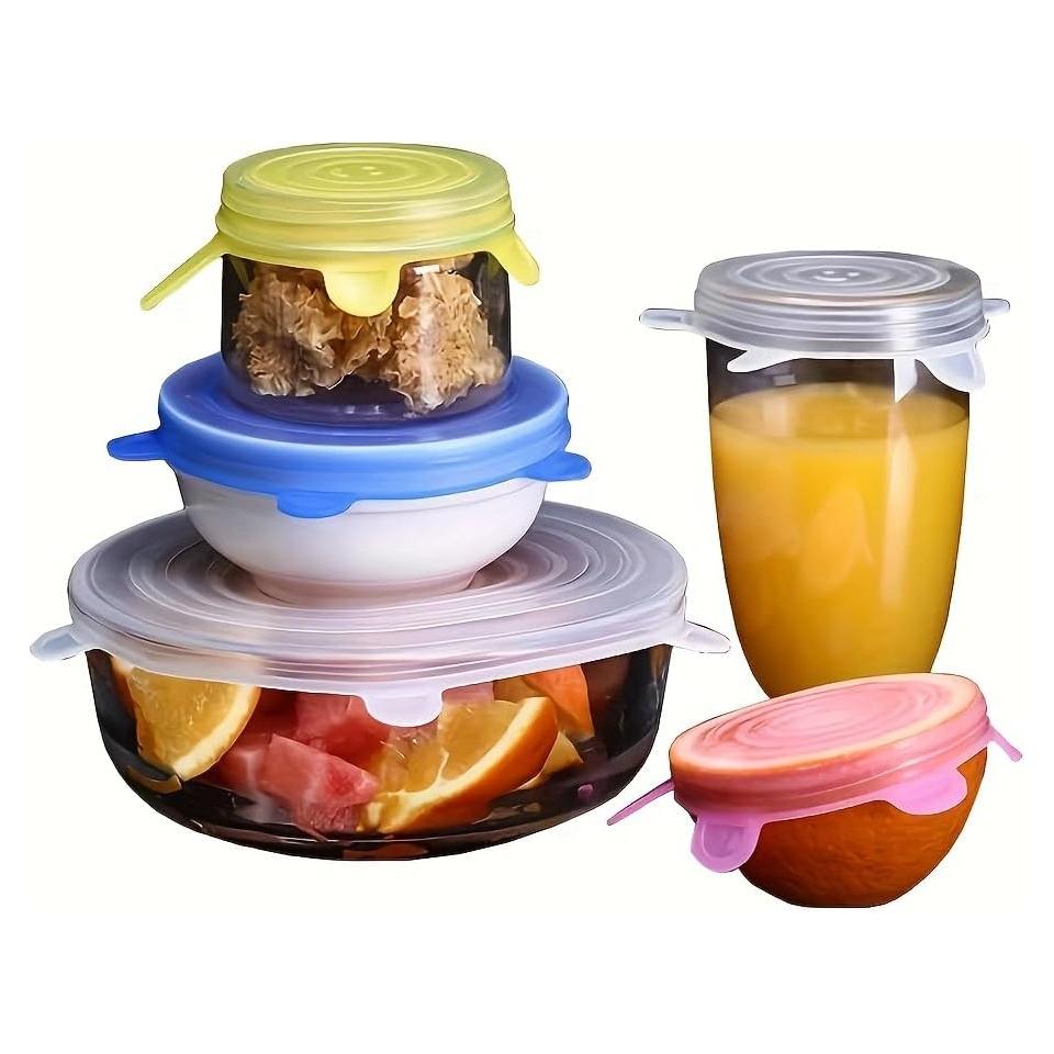 Juego de 6 Tapas de Silicona Estirables Moritic - Sello Hermético