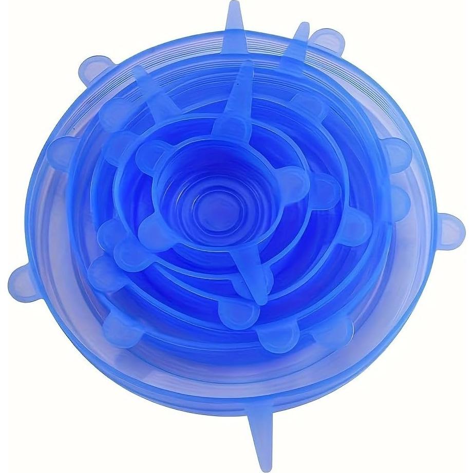 Juego de 6 Tapas de Silicona Estirables Moritic - Sello Hermético