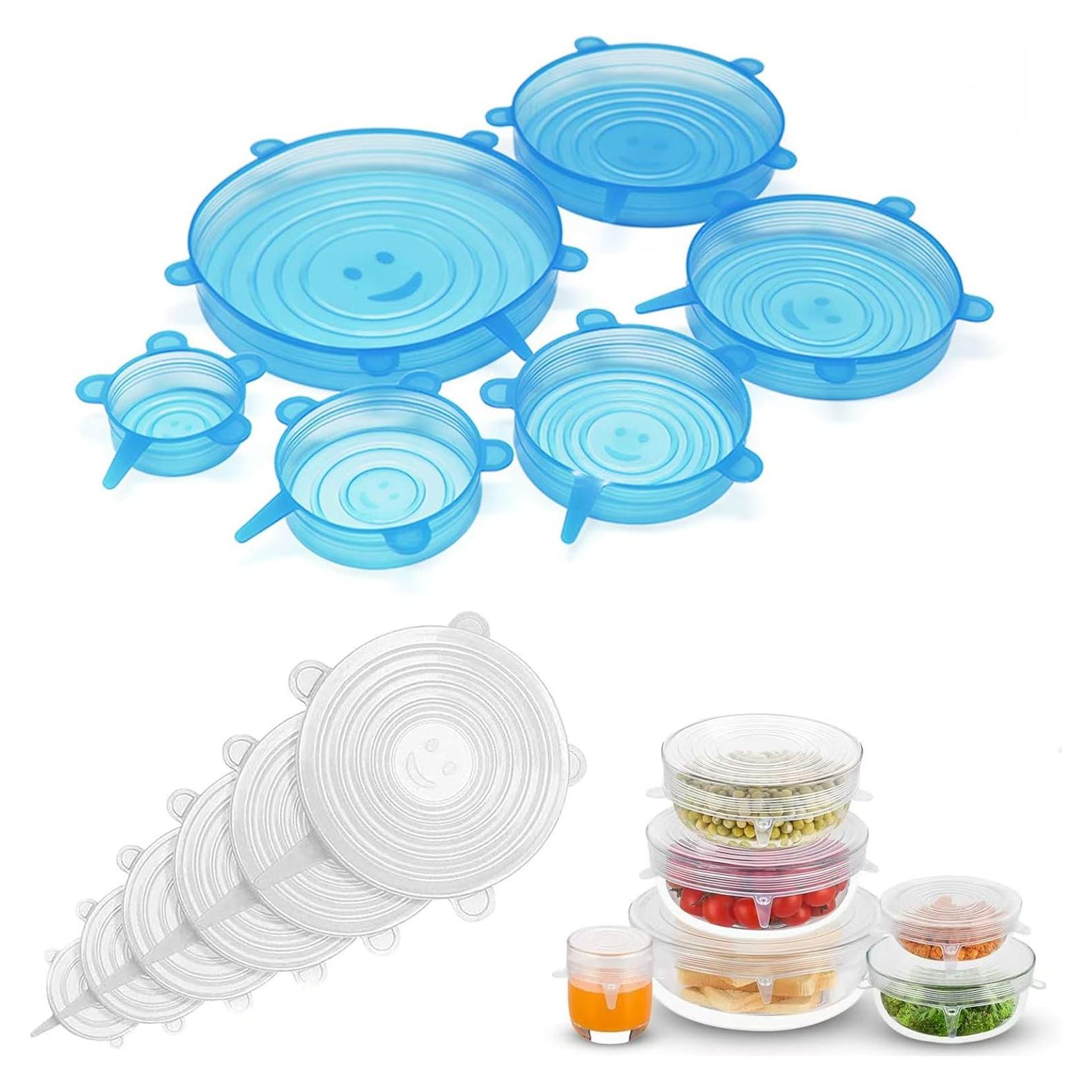 12 Tapas de Silicona Reutilizables MISSJOJIAY para Alimentos