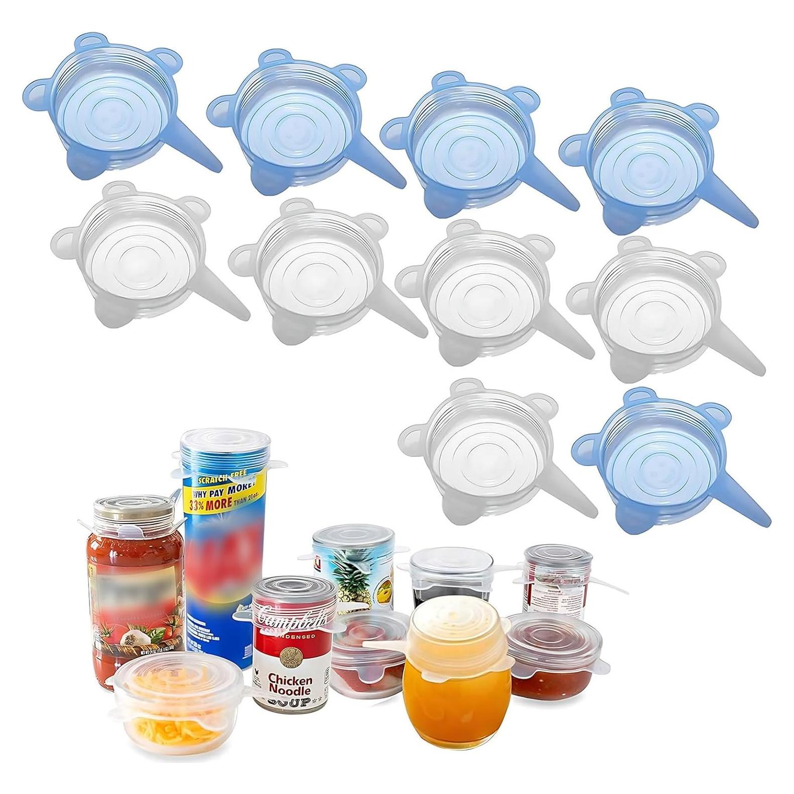 Tapa de Silicona Reutilizable Adpartner para Latas - 10 Piezas