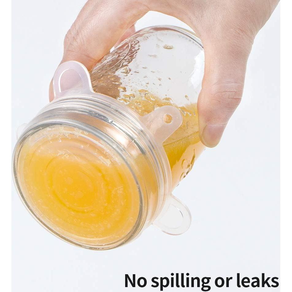 Tapas de Silicona Webake 10 Piezas para Tarros de 6.4 a 8.9 cm