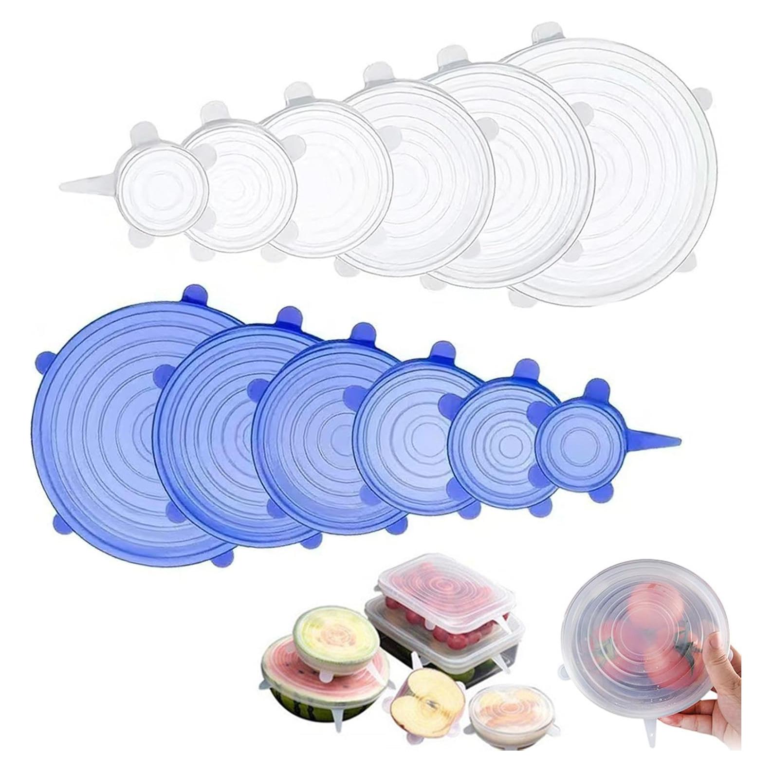 12 Tapas de Silicona Reutilizables GRITOSE para Alimentos