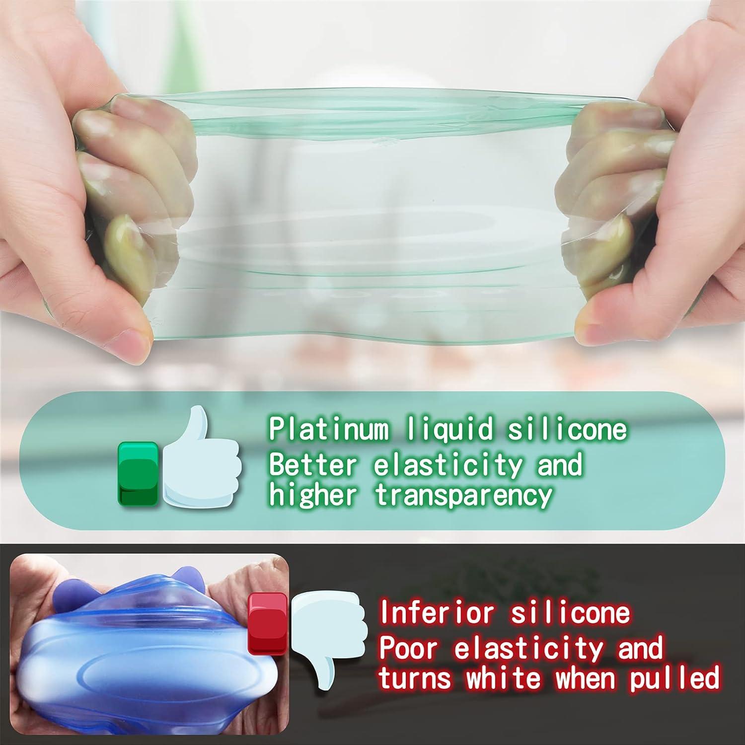 Tapa de Silicona DeliOne 6 Piezas Reutilizables para Alimentos