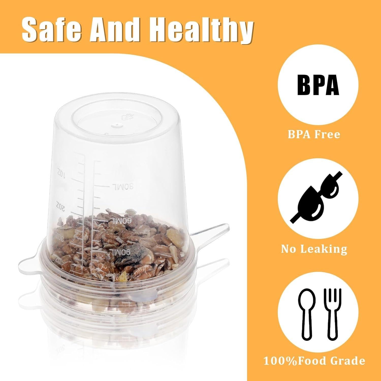 8 Tapas de Silicona Reutilizables Qianyu para Alimentos Frescos