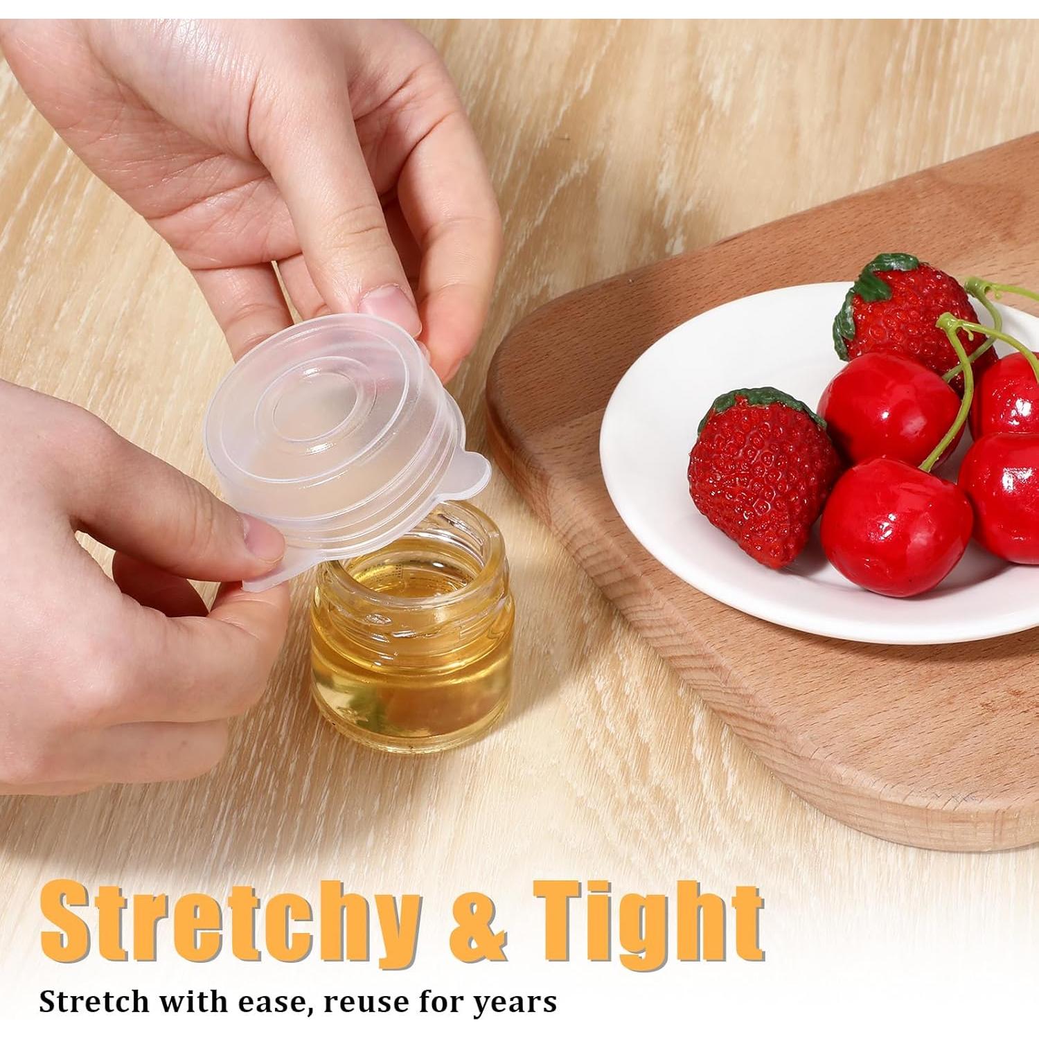 8 Tapas de Silicona Reutilizables Qianyu para Alimentos Frescos