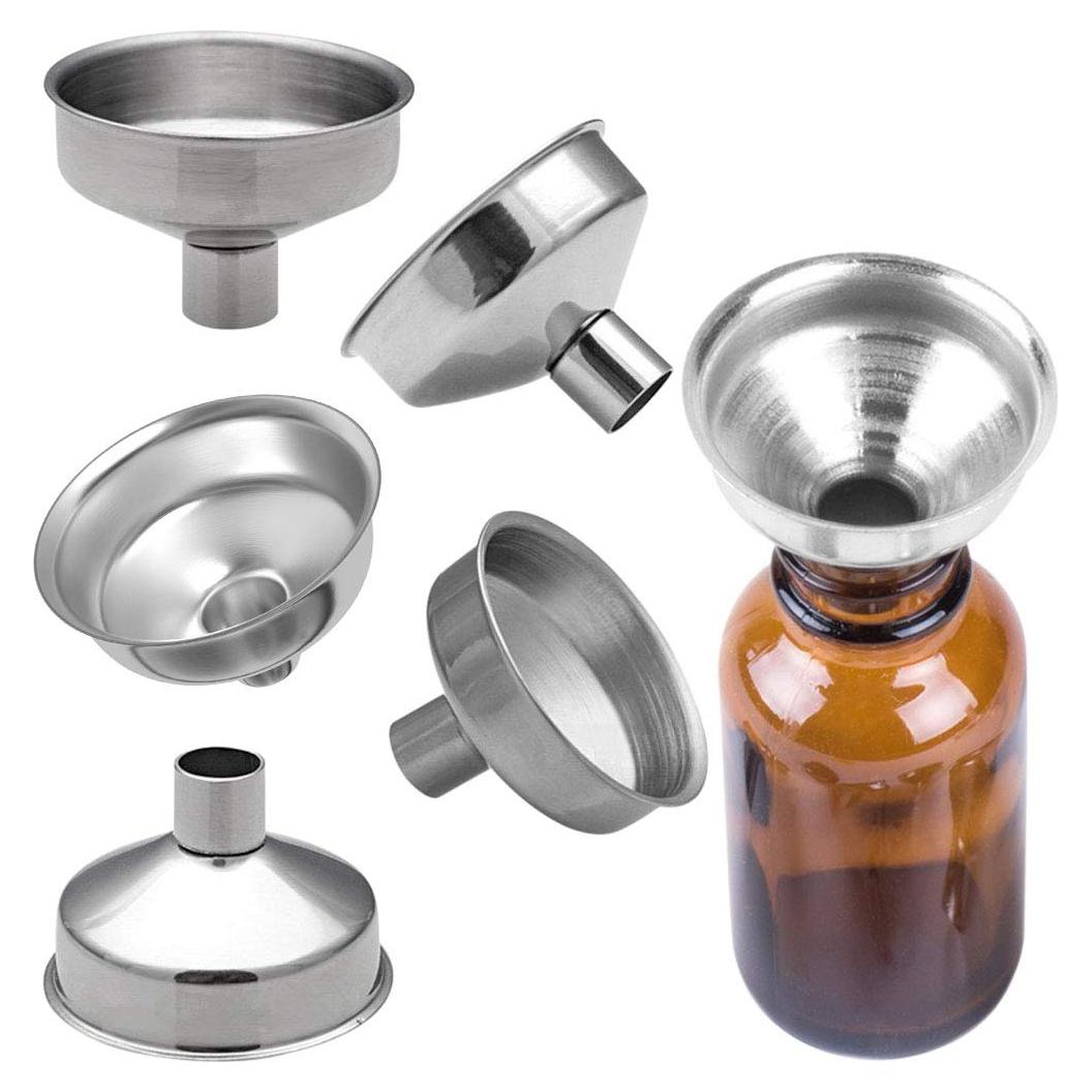 Set de 6 Embudos Mini de Acero Inoxidable Onwon 3.68 cm