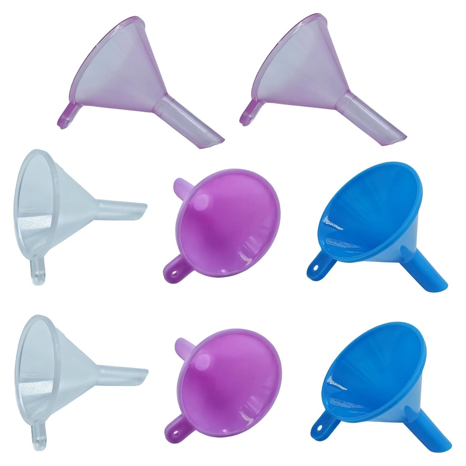 Set de 8 embudos pequeños PETRIP para botellas y cápsulas