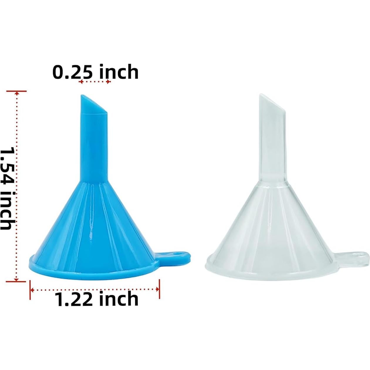 Set de 8 embudos pequeños PETRIP para botellas y cápsulas