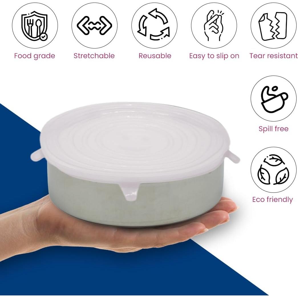 Tapas de Silicona Estirables Gadgetime USA - Paquete de 12