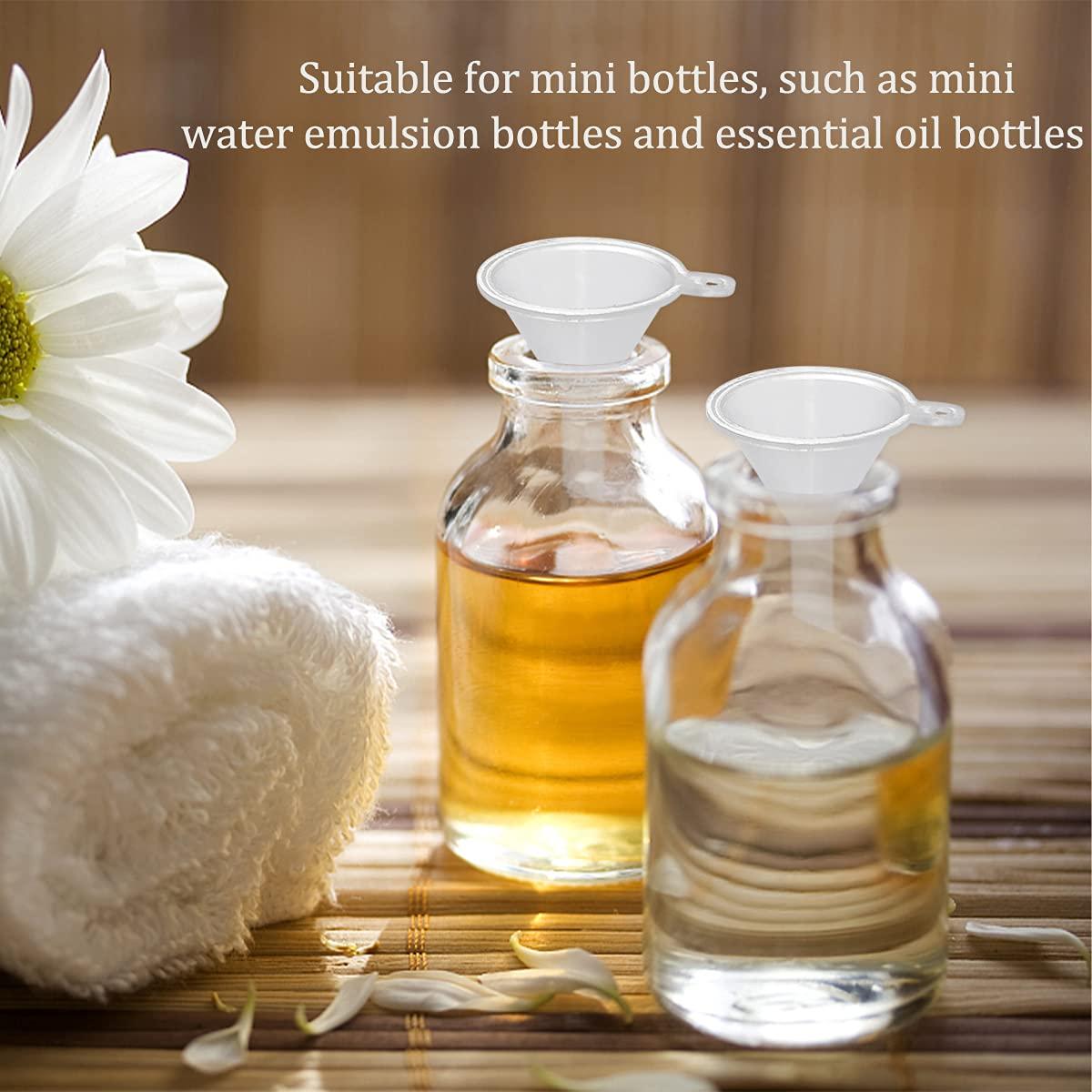 30 Mini Embudos de Plástico Transparente para Cocina y Laboratorio