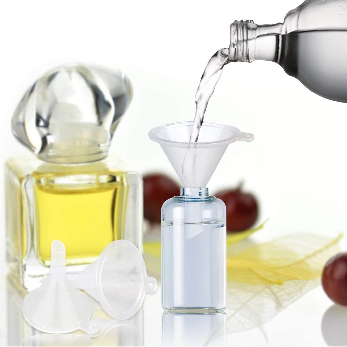 50 Mini Embudos de Plástico TailaiMei para Perfume y Aceites