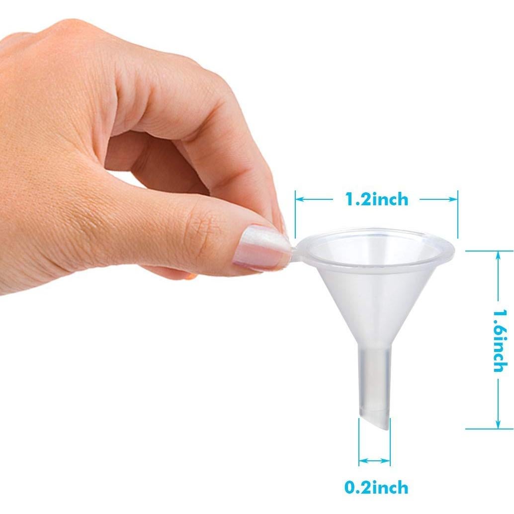 50 Mini Embudos de Plástico TailaiMei para Perfume y Aceites
