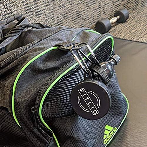 Paquete de 2 Embudos Portátiles FitLid para Suplementos - Negro