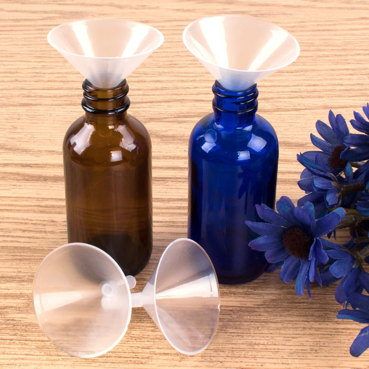 Pequeños Embudos de Plástico Transparente Super Z Outlet - Paquete de 12