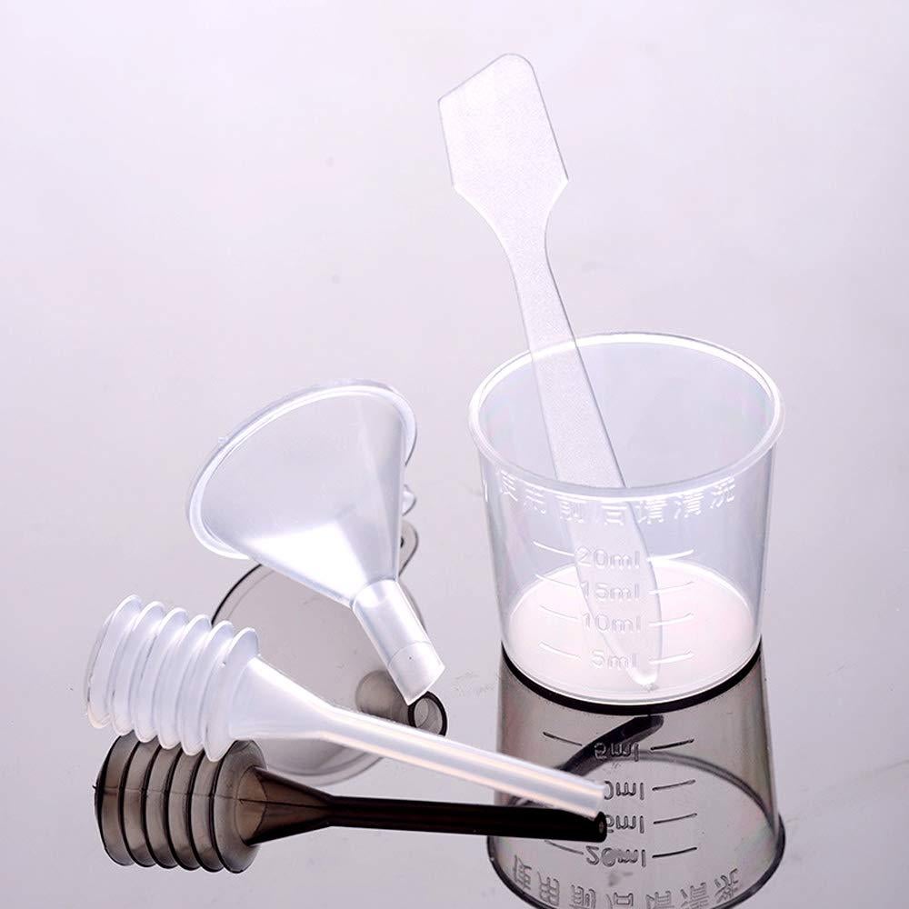 Paquete de 20 Mini Embudos Plástico CKANDAY con Pipetas y Cucharas