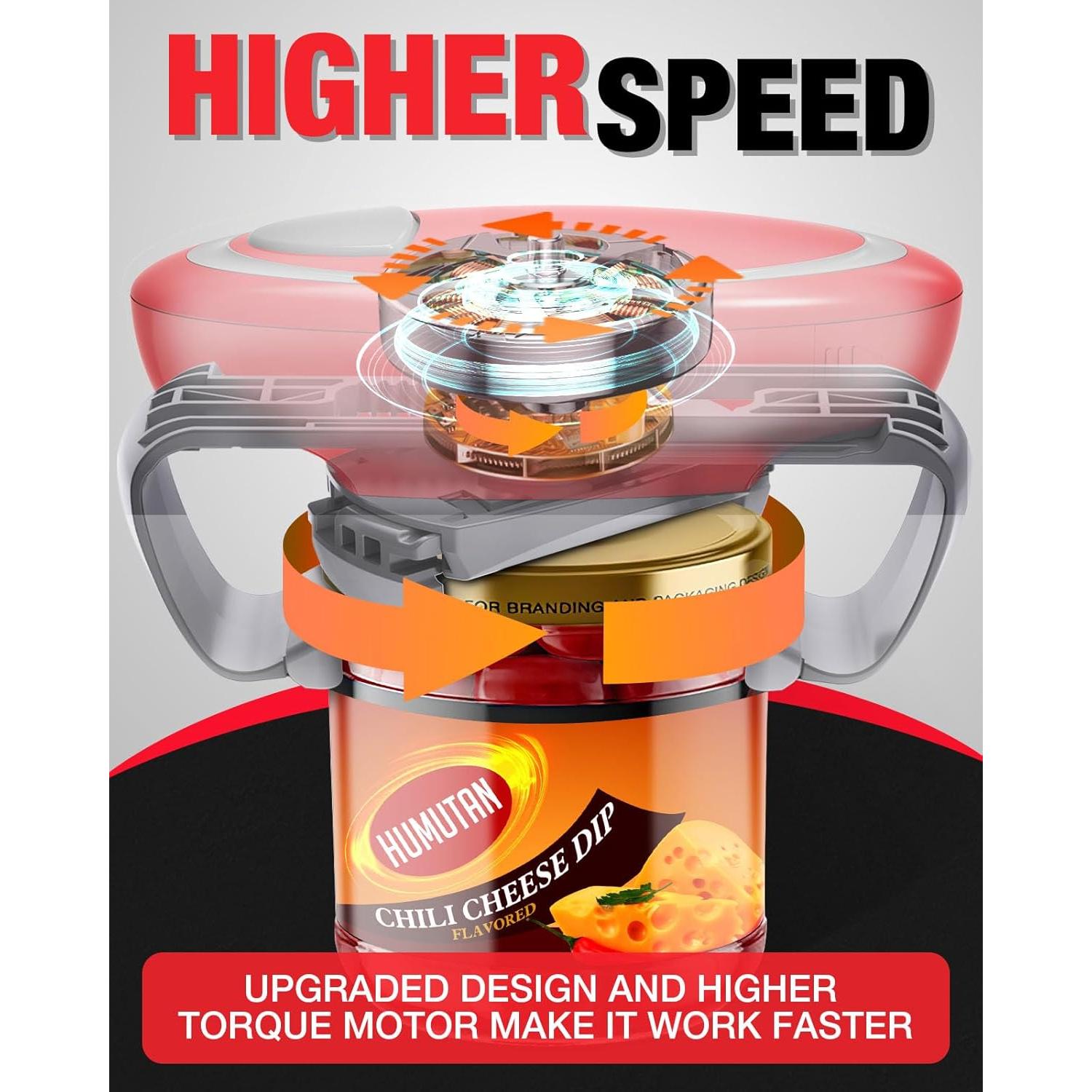 Abre Frascos Eléctrico Automático Humutan para Manos Débiles