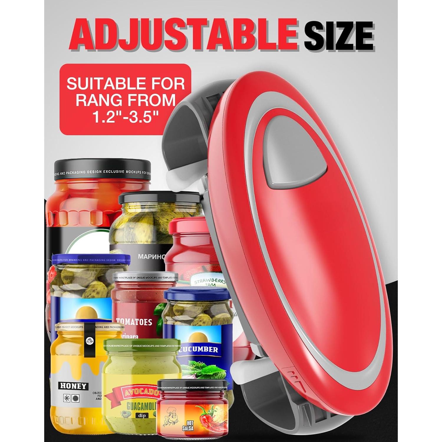 Abre Frascos Eléctrico Automático Humutan para Manos Débiles