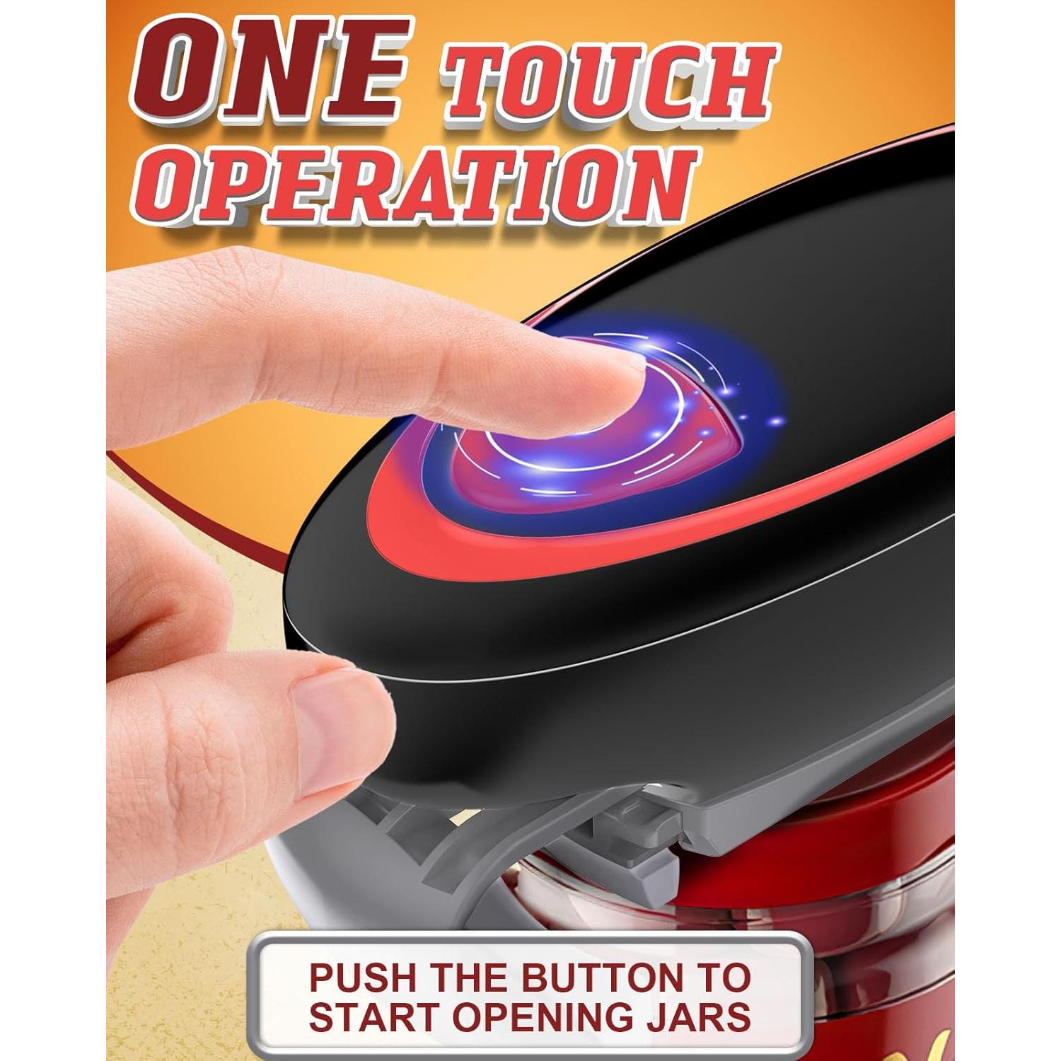 Abre frascos eléctrico Humutan para manos débiles, automático