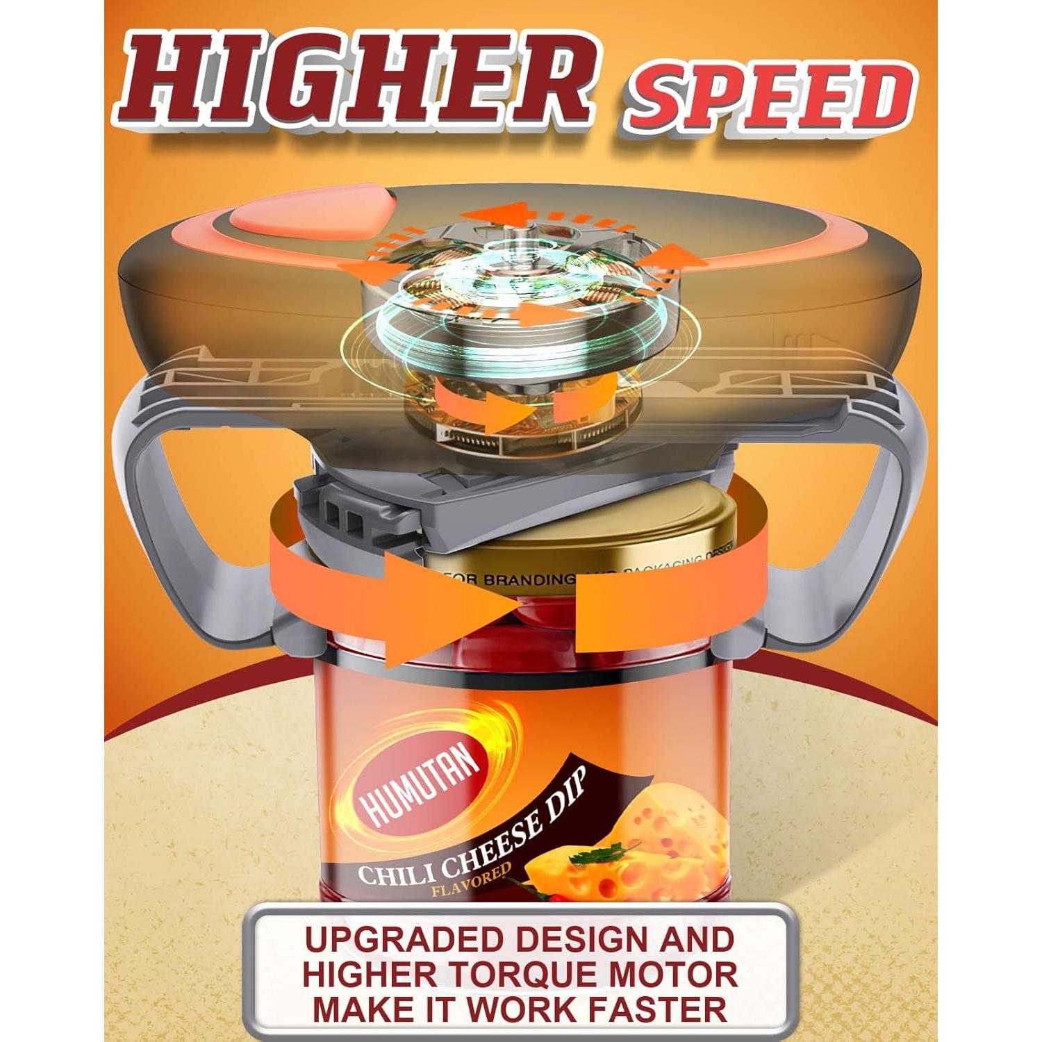 Abre frascos eléctrico Humutan para manos débiles, automático