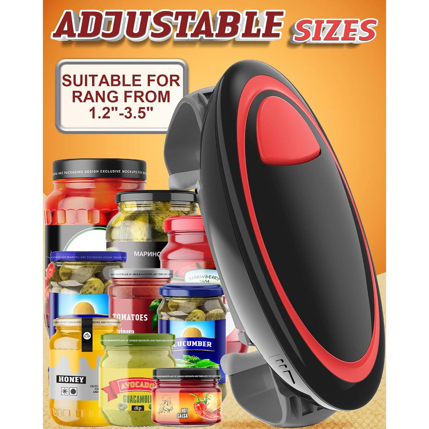 Abre frascos eléctrico Humutan para manos débiles, automático