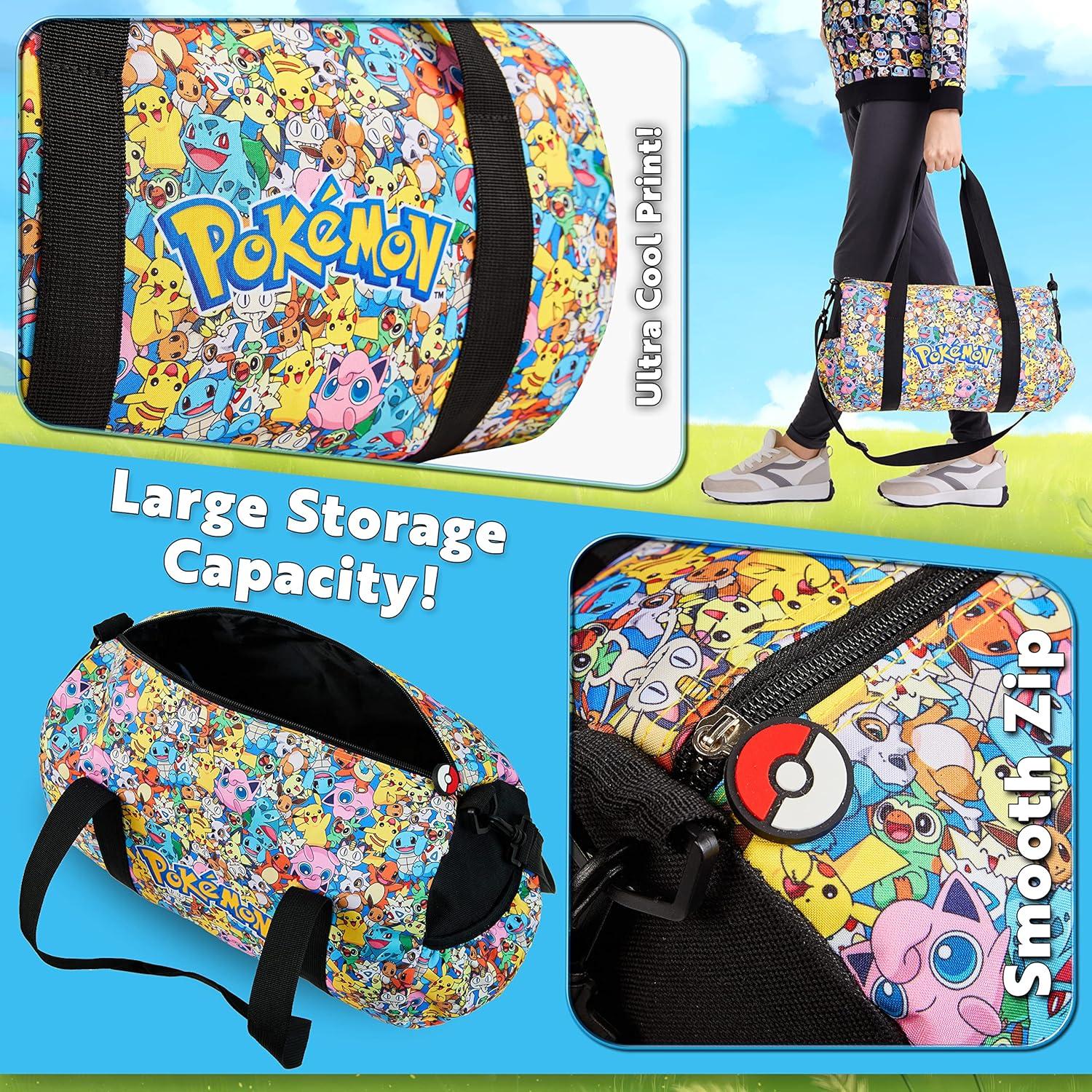 Bolsa de Deporte Pikachu Pokemon para Niños 35.88x20.99cm