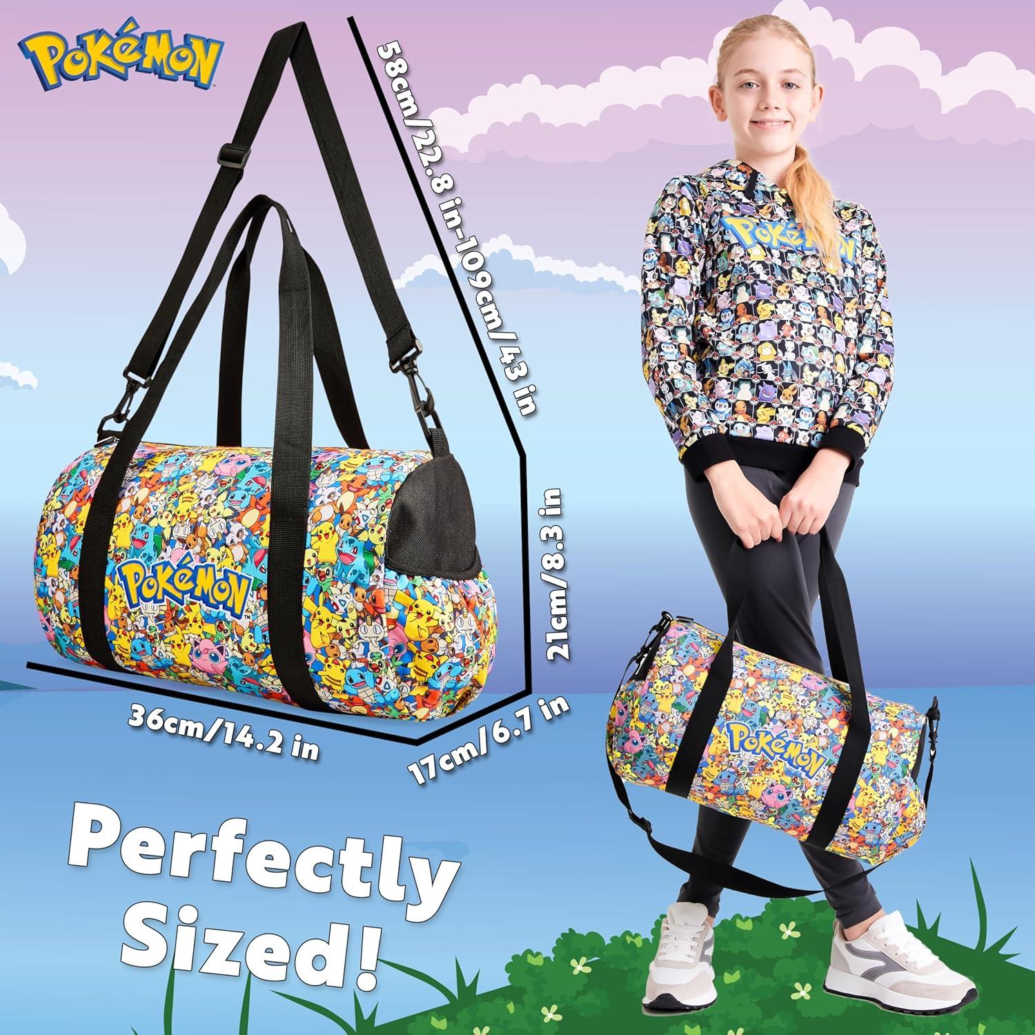 Bolsa de Deporte Pikachu Pokemon para Niños 35.88x20.99cm