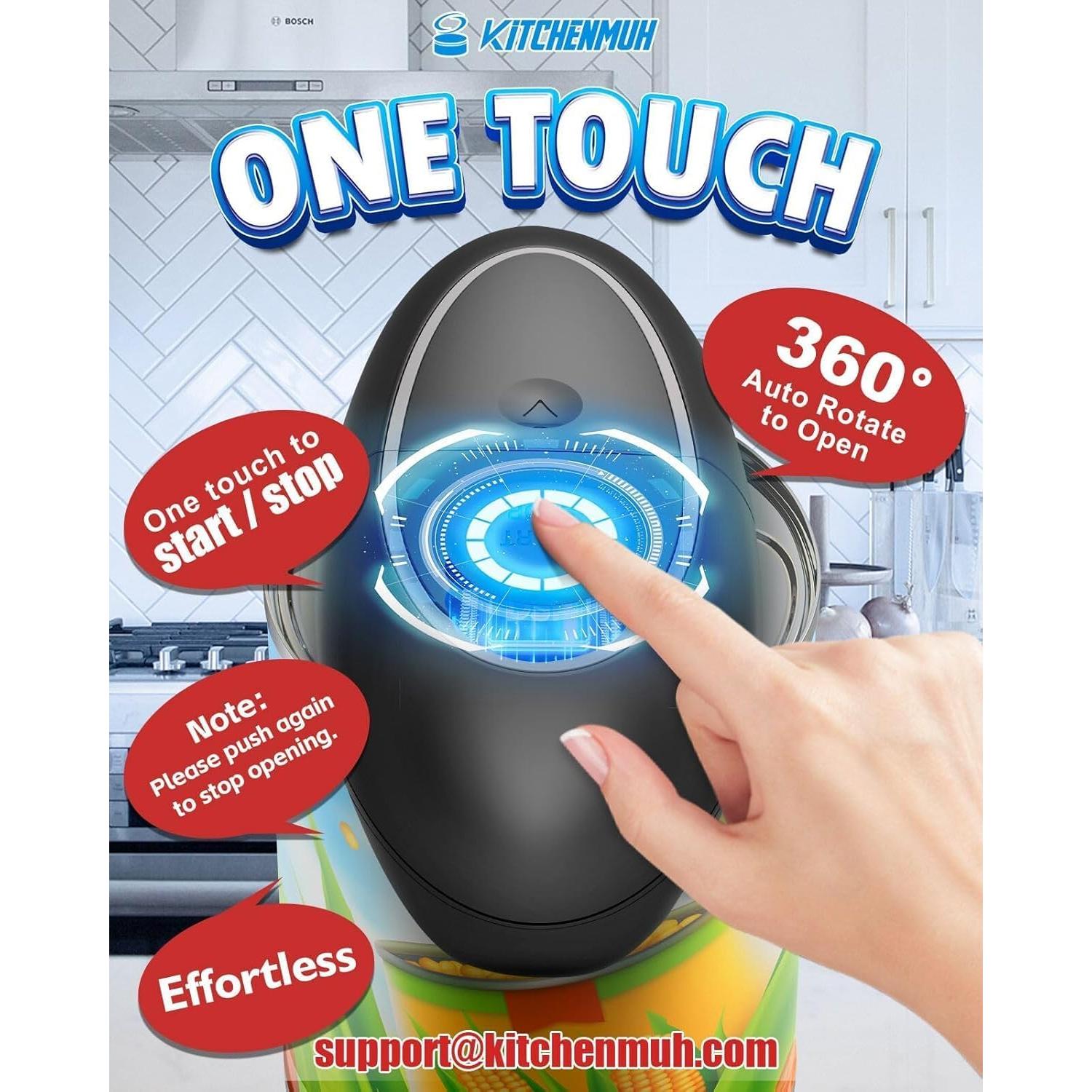 Abrelatas Eléctrico KITCHENMUH Automático para Latas 2024