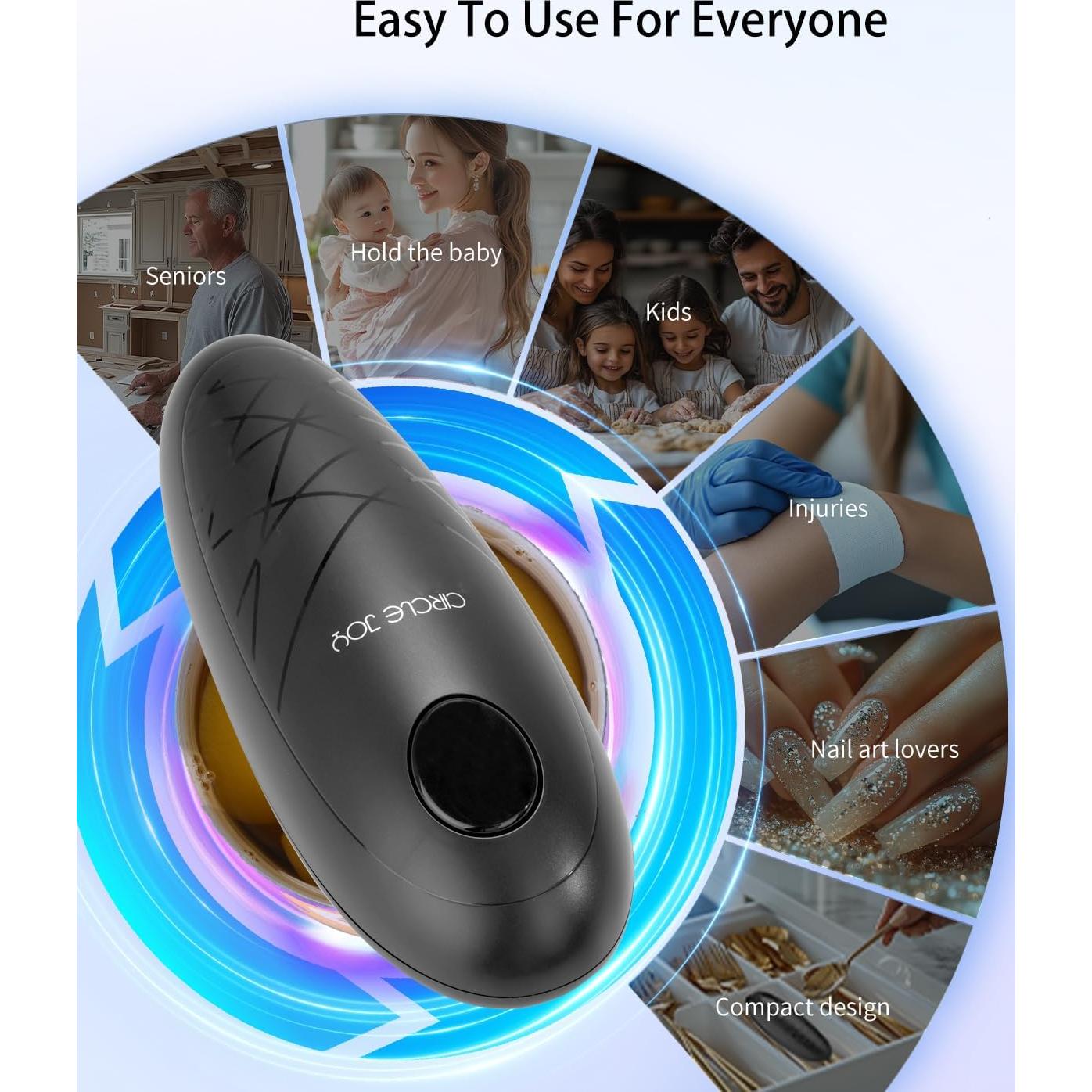Abrelatas Eléctrico CIRCLE JOY Automático para Personas Mayores