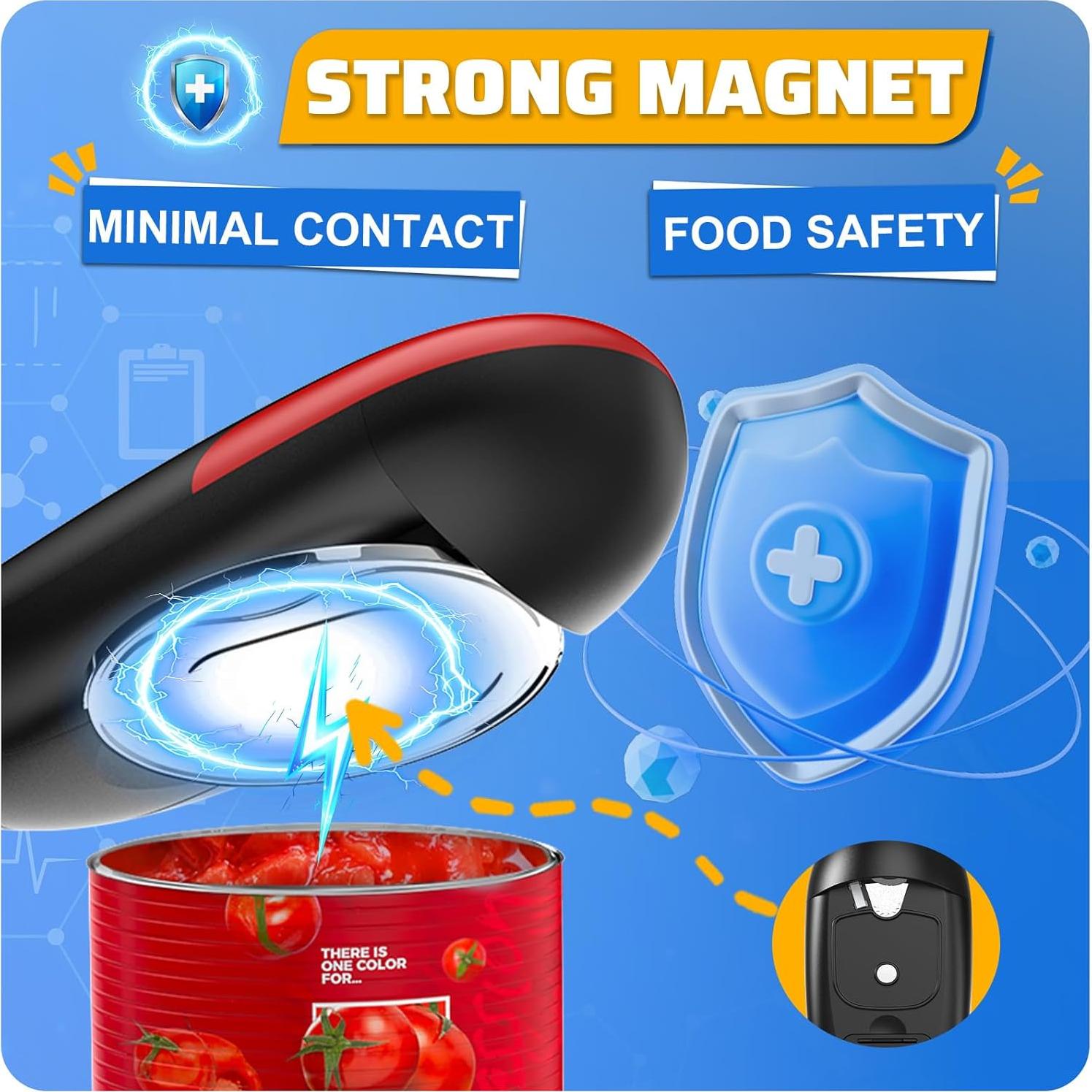 Abrelatas Eléctrico PatiBooo Automático 21.3x9.7cm Sin Bordes Afilados