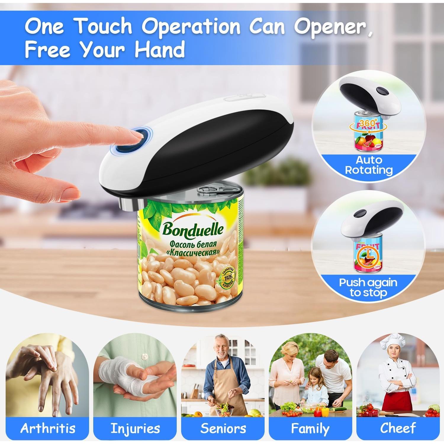 Abrelatas Eléctrico BeEcone Recargable USB Automático 340g