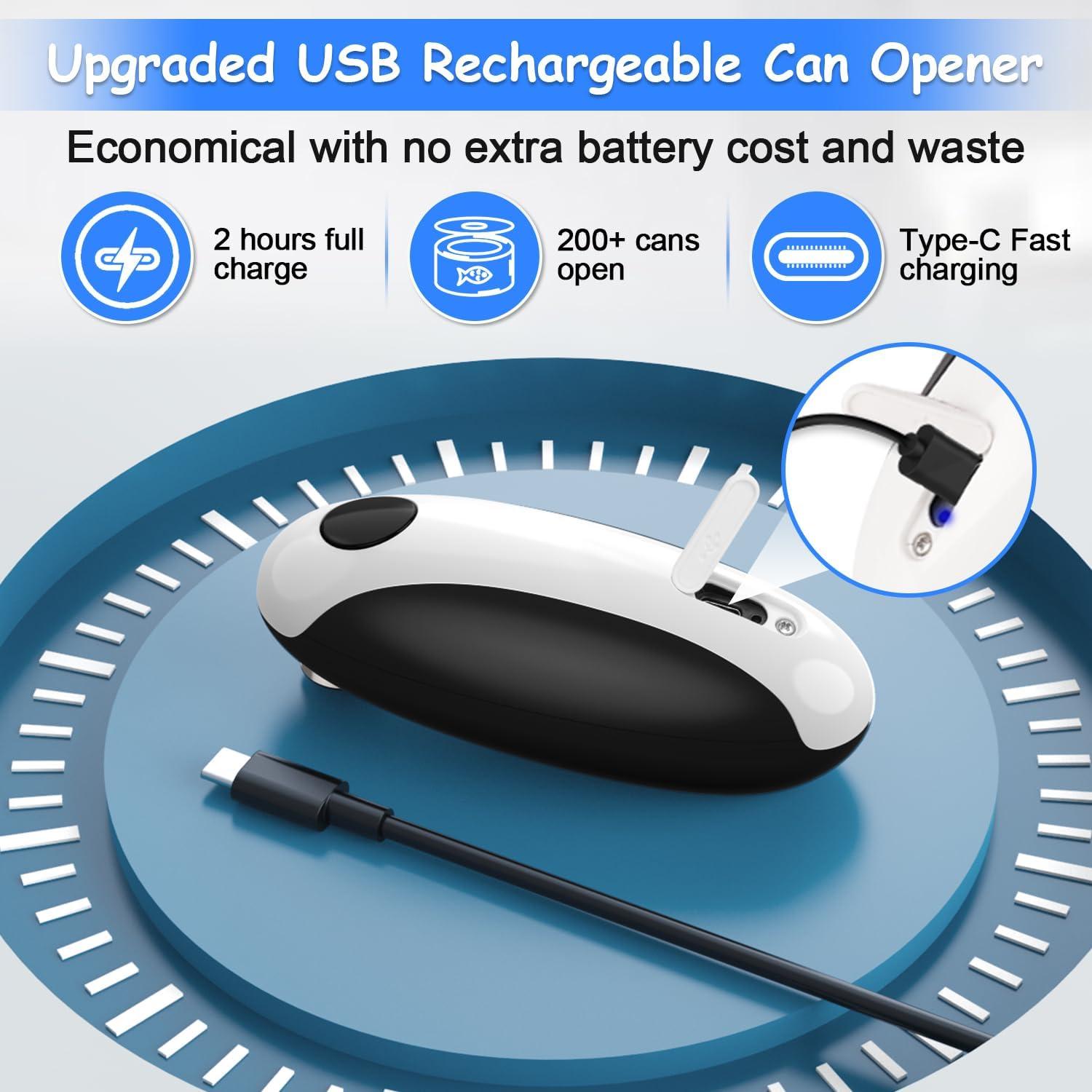 Abrelatas Eléctrico BeEcone Recargable USB Automático 340g