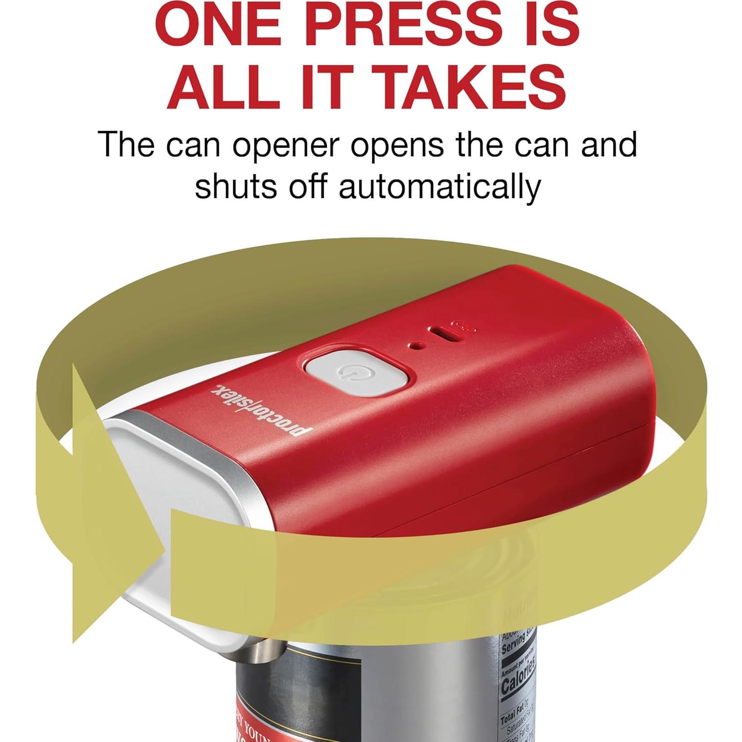 Abridor de Latas Eléctrico Proctor Silex 76505 Inalámbrico Rojo