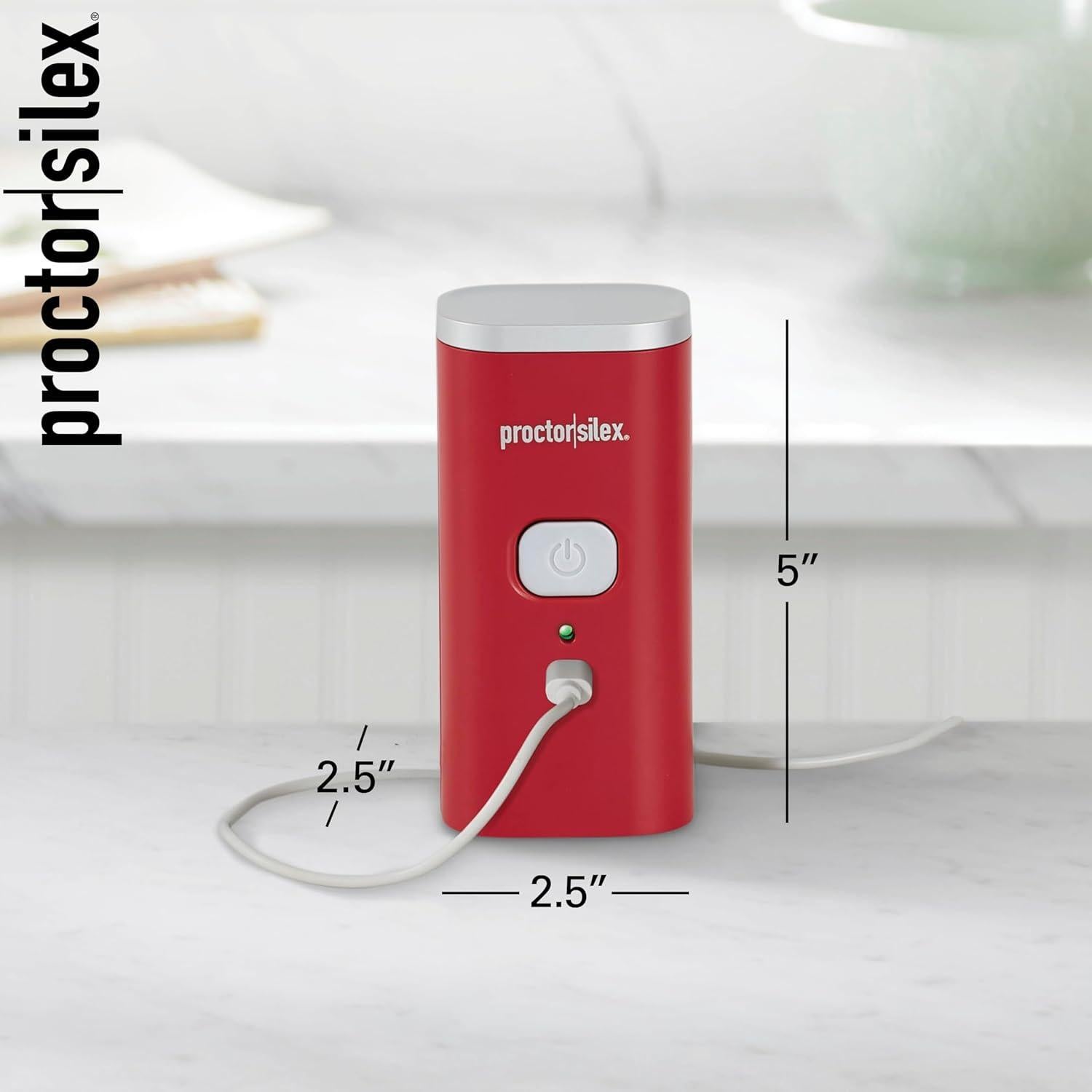 Abridor de Latas Eléctrico Proctor Silex 76505 Inalámbrico Rojo